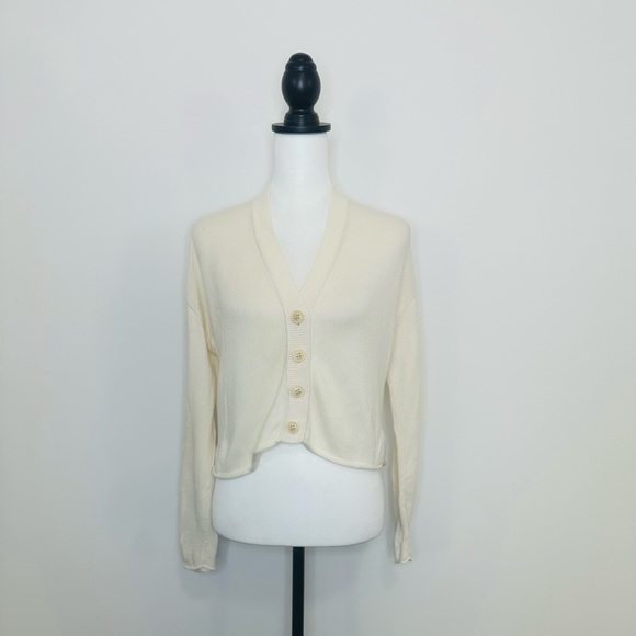 Eileen Fisher Organic Cotton Blend Cropped Cardigan - Picture 2 of 8